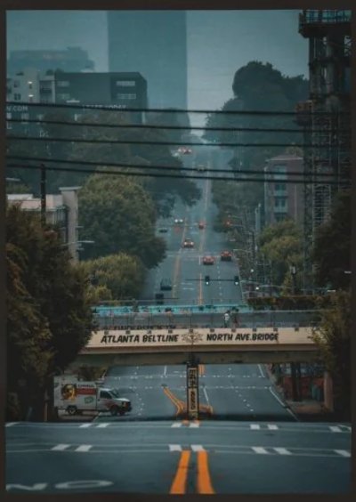 Photo of Atlanta Beltline North Ave bridge overcrossing
