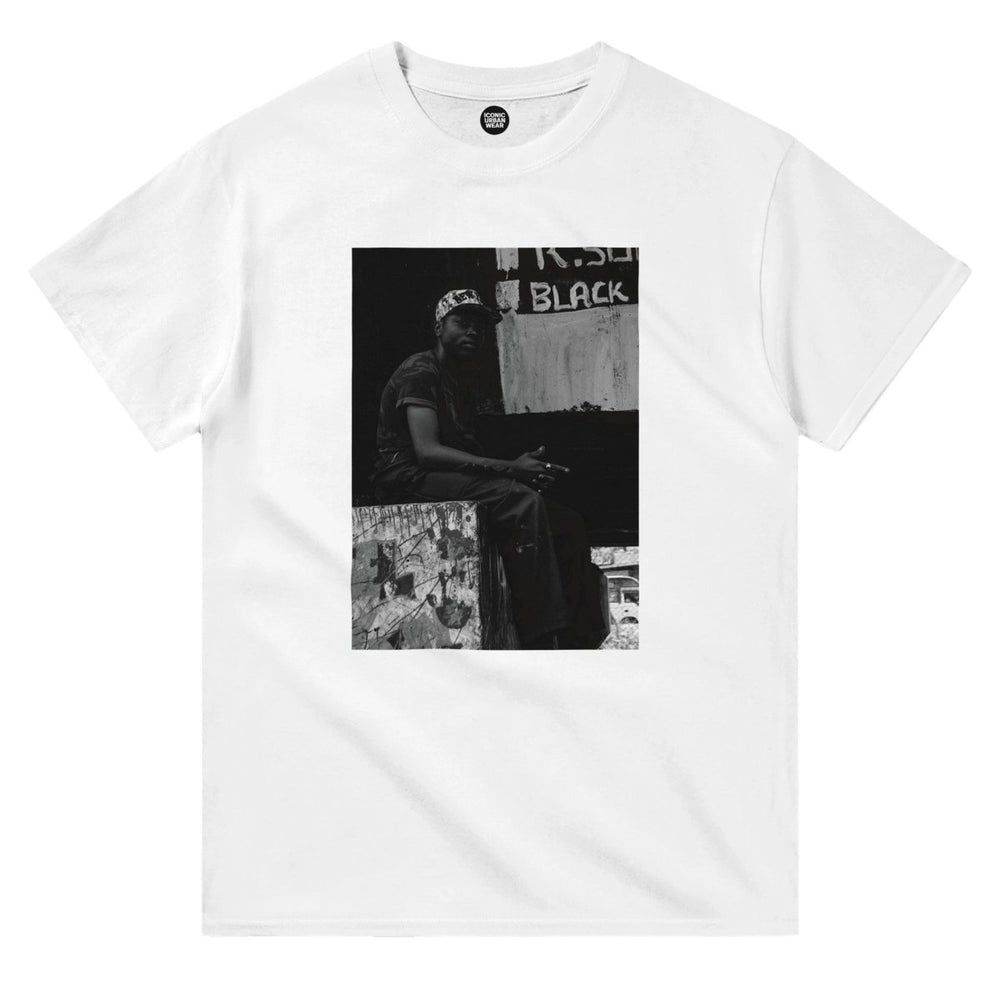Blakonik | Black Crewneck Tee - Print Material