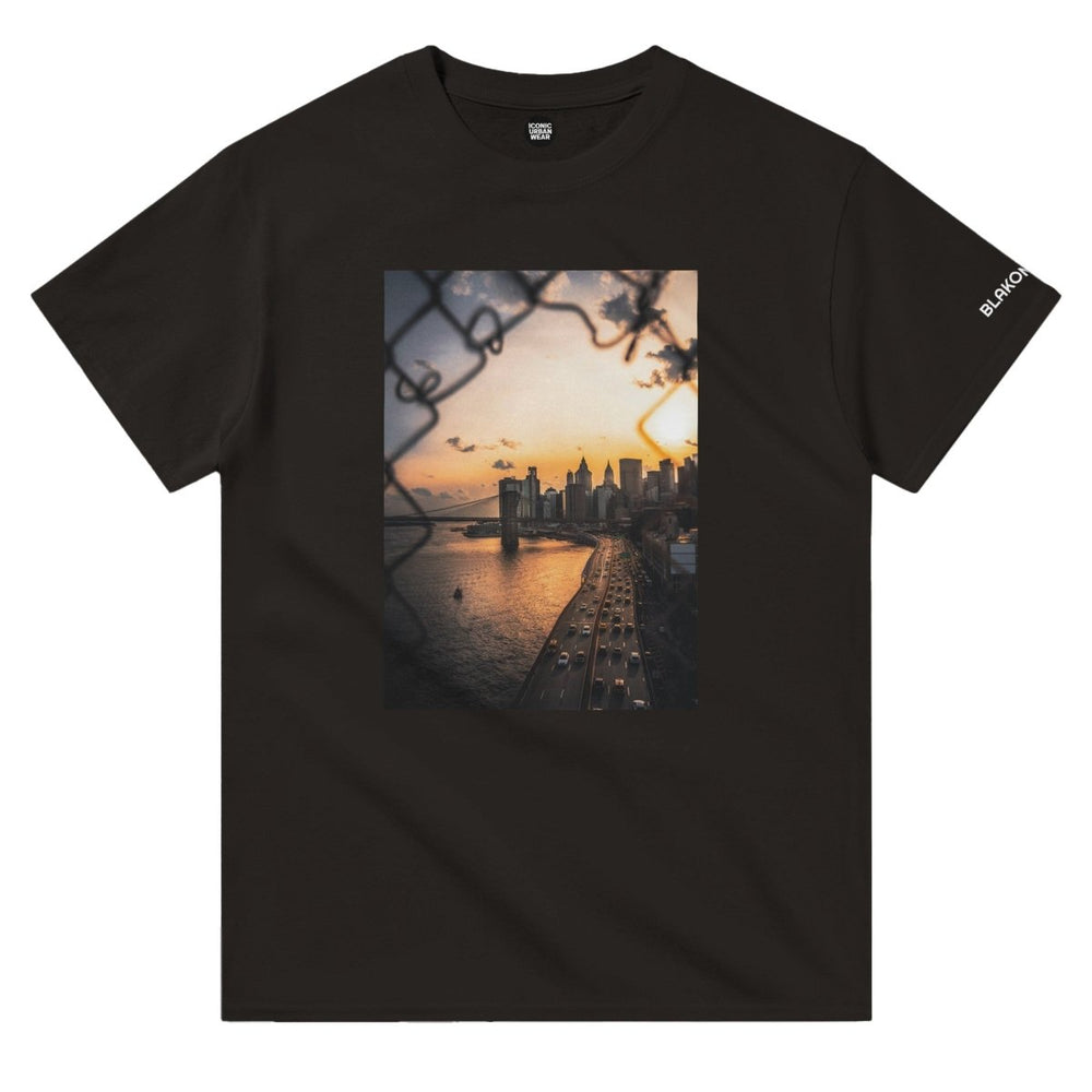 Blakonik | City Fence Crewneck Tee - Print Material
