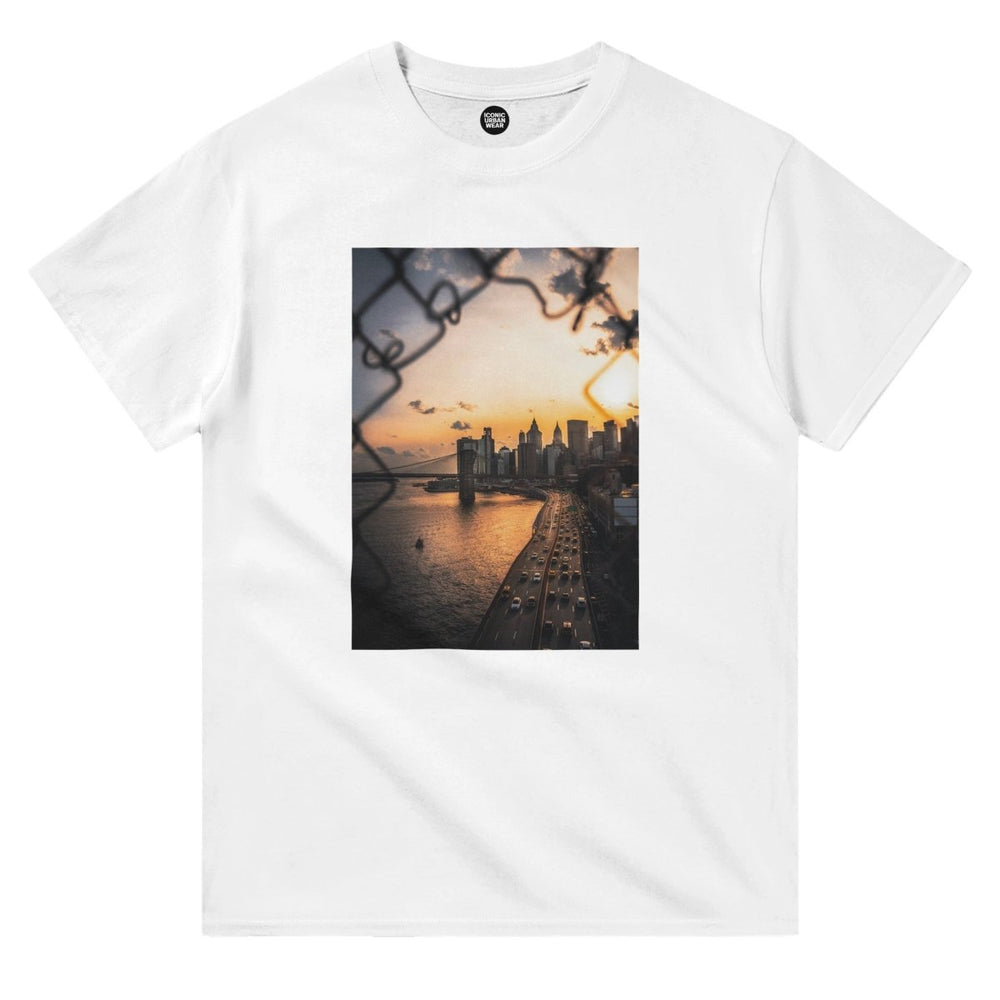 Blakonik | City Fence Crewneck Tee - Print Material