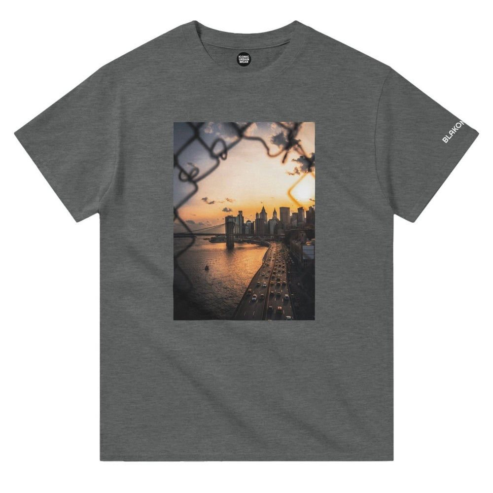 Blakonik | City Fence Crewneck Tee - Print Material
