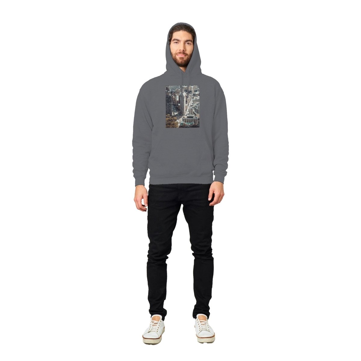 Blakonik | Old School NYC Pullover Hoodie - Print Material