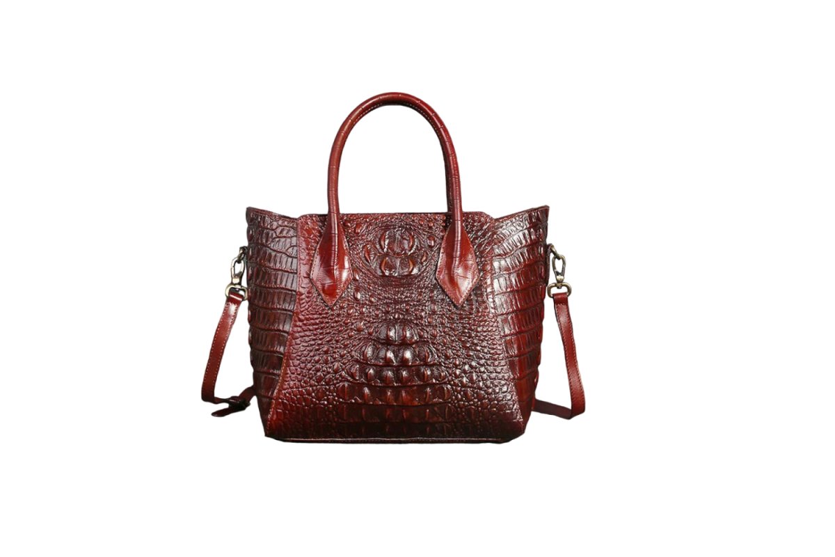Elevate Your Style with the Luxury Croc Embossed Leather Tote Bag for Women - Blakonik