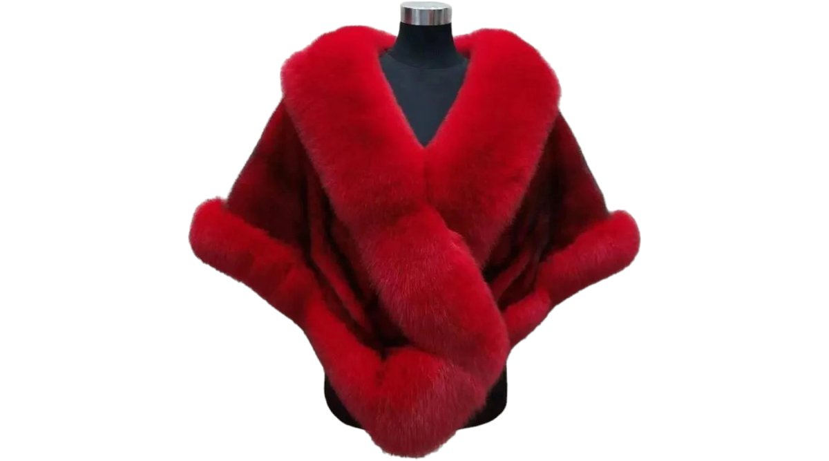 Luxurious Faux Mink and Fox Fur Collar Patchwork Winter Coat for Women with Plush Knitted Scarf Detail - Blakonik
