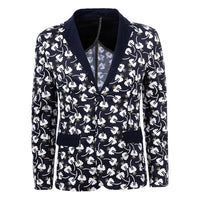 Blakonik | Mens Slim Fit Floral Blazer Jacket African Style S-2XL - Men's Blazer