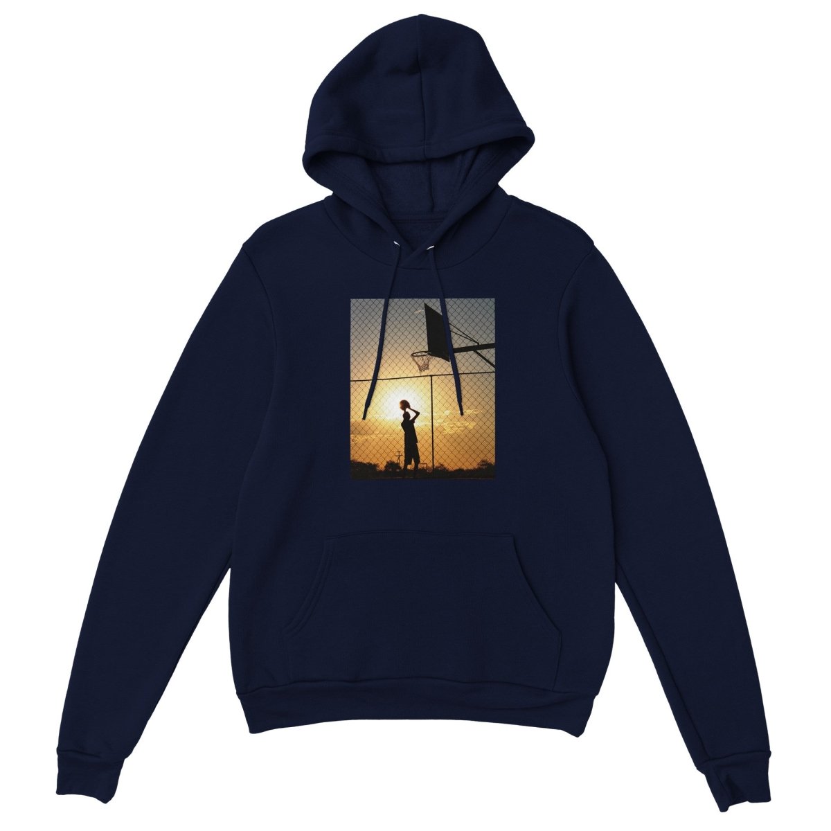 Blakonik | B-Ball at Sunset Pullover Hoodie - Print Material