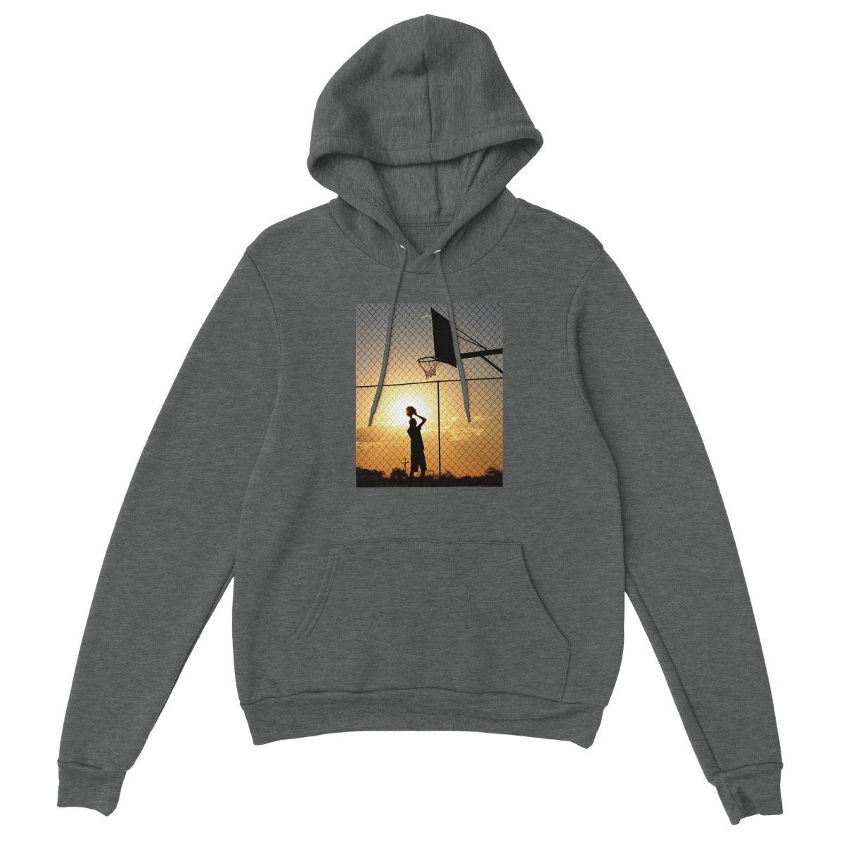 Blakonik | B-Ball at Sunset Pullover Hoodie - Print Material