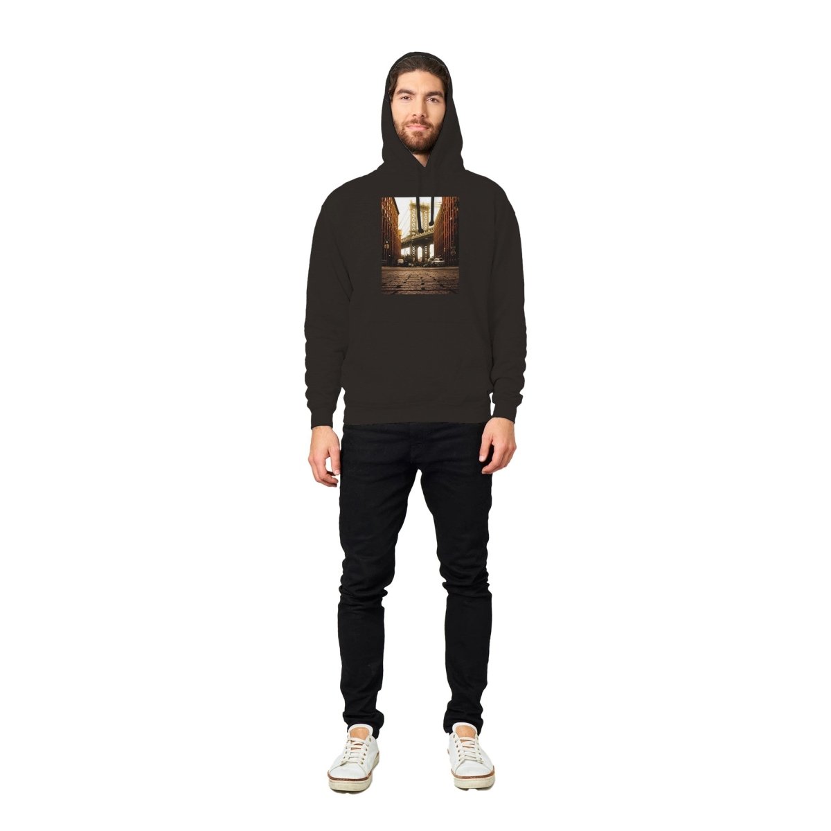 Blakonik | Brooklyn Bridge Baby Pullover Hoodie - Print Material