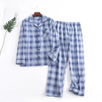 Blakonik | Cozy Men's Plaid Flannel Pajama Set - Men's Pajamas