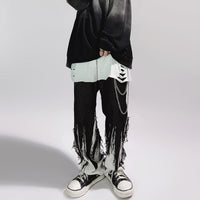 Blakonik | Mens Luxury Hip Hop Gradient Denim Jeans - Black Baggy Pants S-4XL - Men's Jeans