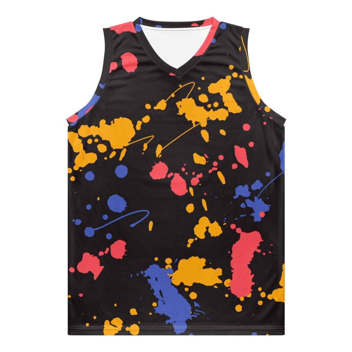 Blakonik | Basketball Jersey Wear with Paint Splatter Pattern S-4XL - Mens Jersey