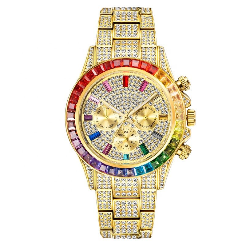 Blakonik | Mens Luxury Watch Hip Hop Ice Out Zircon Bling Wristwatch - Mens Wristwatch