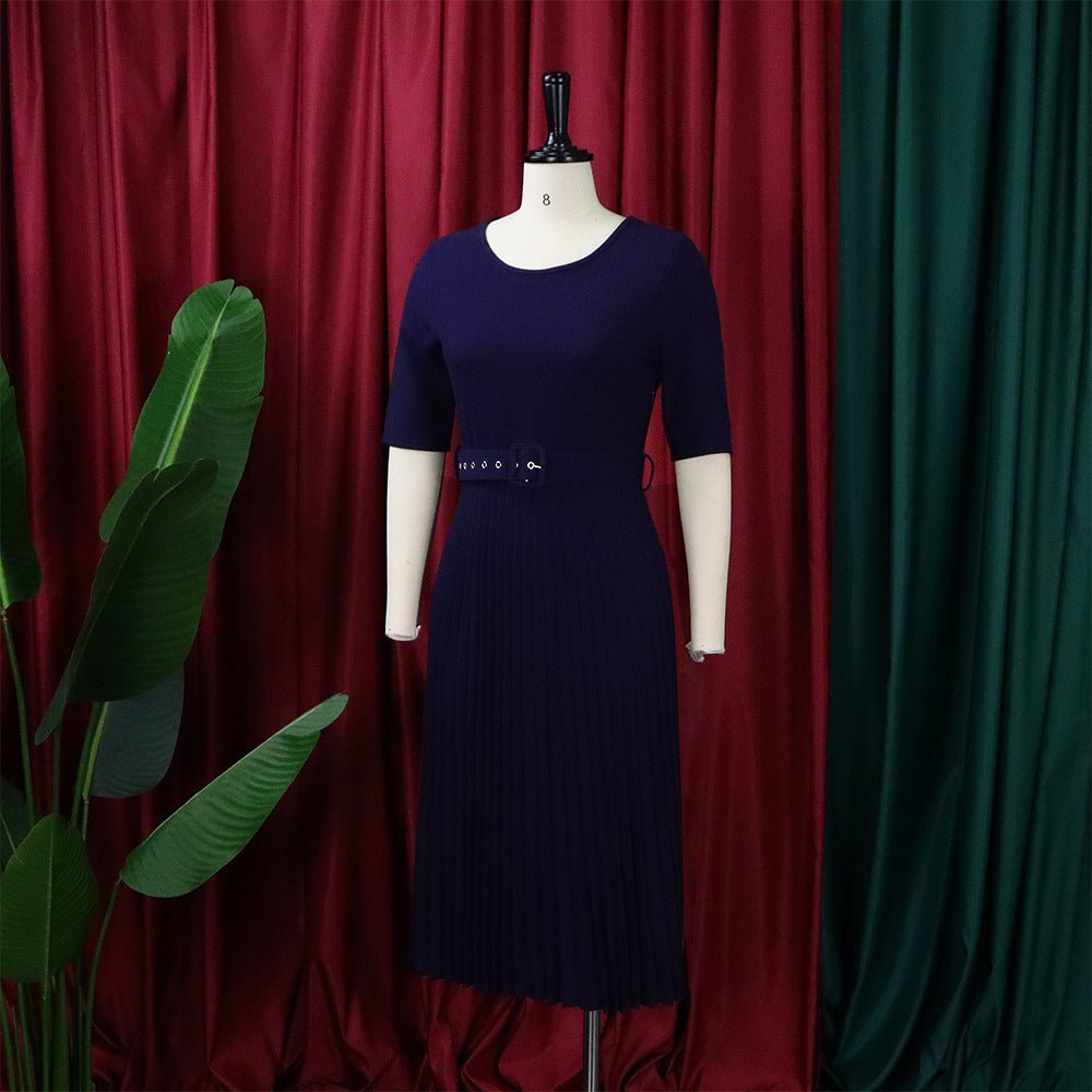 Blakonik | Womens Business Casual Office Plus Size Career Dress XL-5XL - Womens Midi Dresses