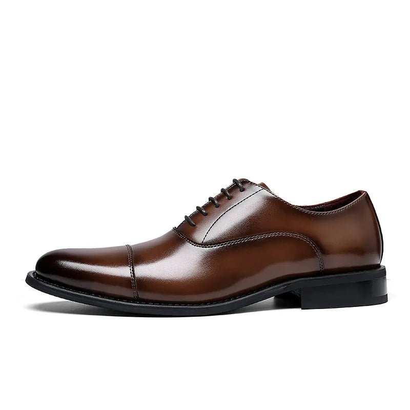 Blakonik | Handcrafted Genuine Cow Leather Oxford Dress Shoes for Men - Perfect for Weddings and Formal Occasions - Mens Dress Shoes