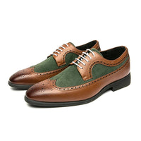 Blakonik | Men's Executive Service Formal Oxfords - Classic Leather Dress Shoes in Brown and Black - Men's Dress Shoes