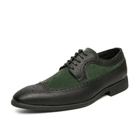 Blakonik | Men's Executive Service Formal Oxfords - Classic Leather Dress Shoes in Brown and Black - Men's Dress Shoes