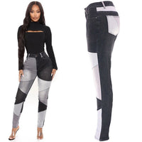 Blakonik | Womens High-Waist Skinny Denim Patchwork Jeans Size S - 3XL - Women's Jeans