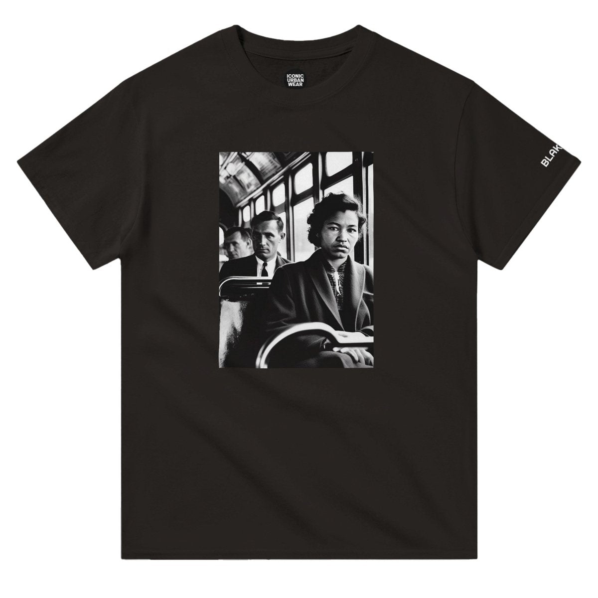 Blakonik | Rosa Parks Crewneck Tee - Print Material