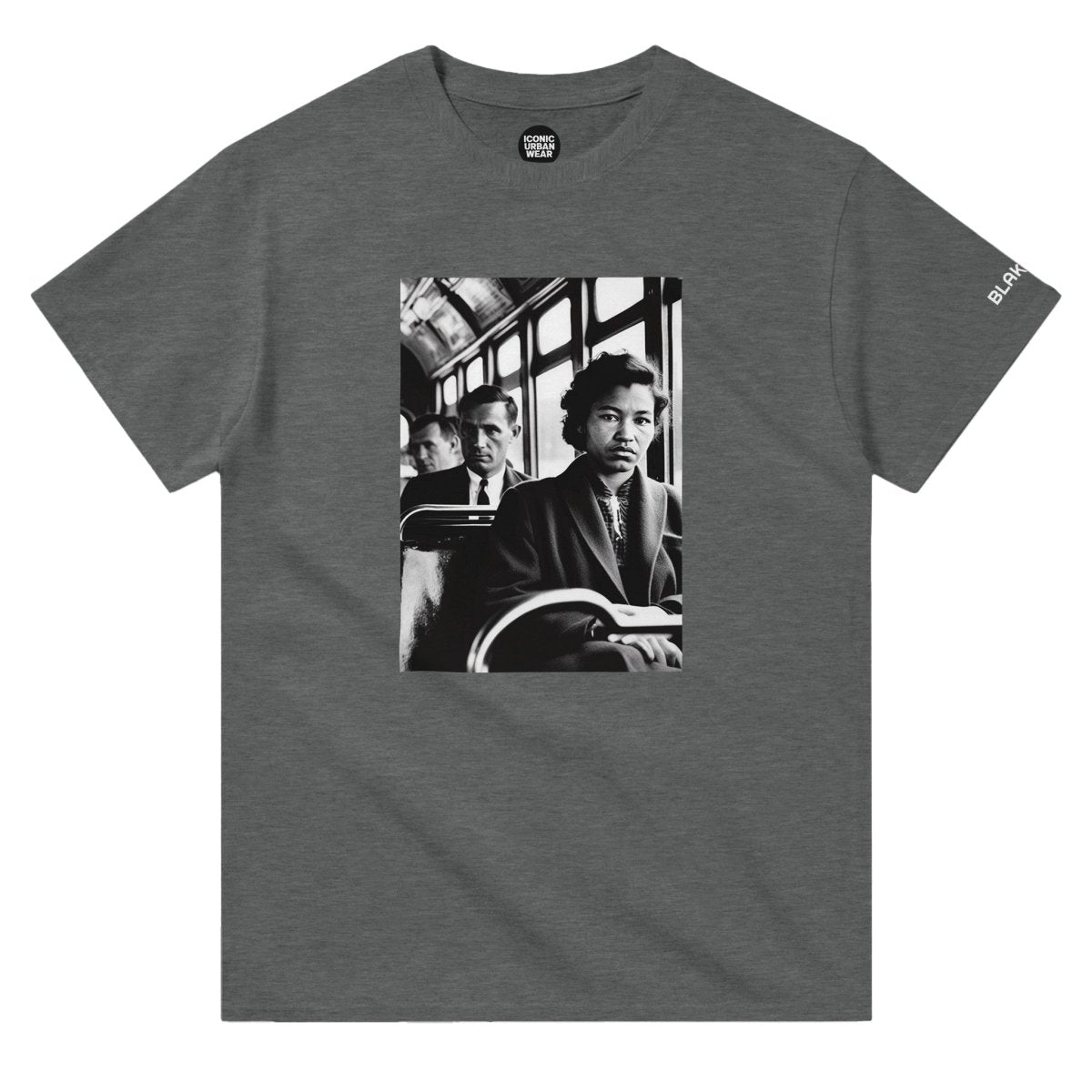 Blakonik | Rosa Parks Crewneck Tee - Print Material