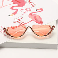 Blakonik | Luxury Moon Bling Cat Eye Sunglasses – Vintage Rhinestone Glam - Womens Sunglasses