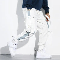 Blakonik | Mens Cargo Joggers Hip-Hop Streetwear with Pockets & Straps - Men's Cargo Joggers