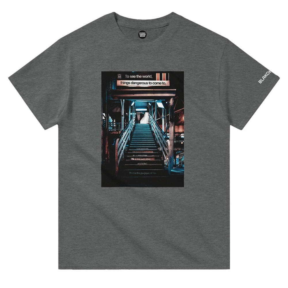 Blakonik | To See The World Crewneck Tee - Print Material