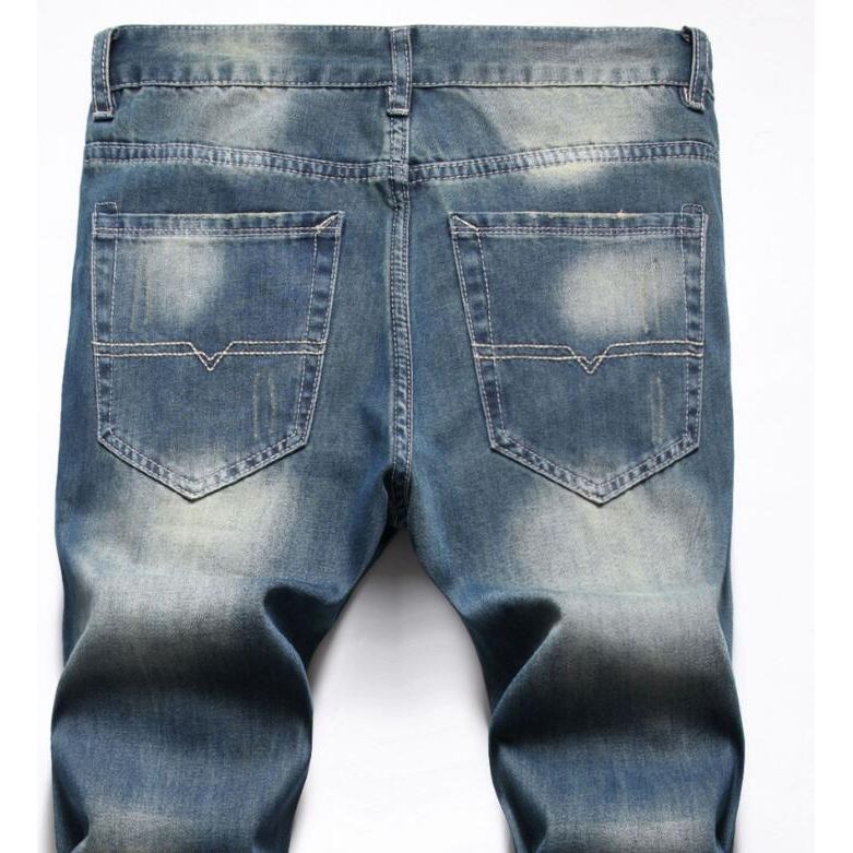 Blakonik | Mens Colorful Painted Ripped Denim Skinny Jeans 29"-42" - Mens Jeans