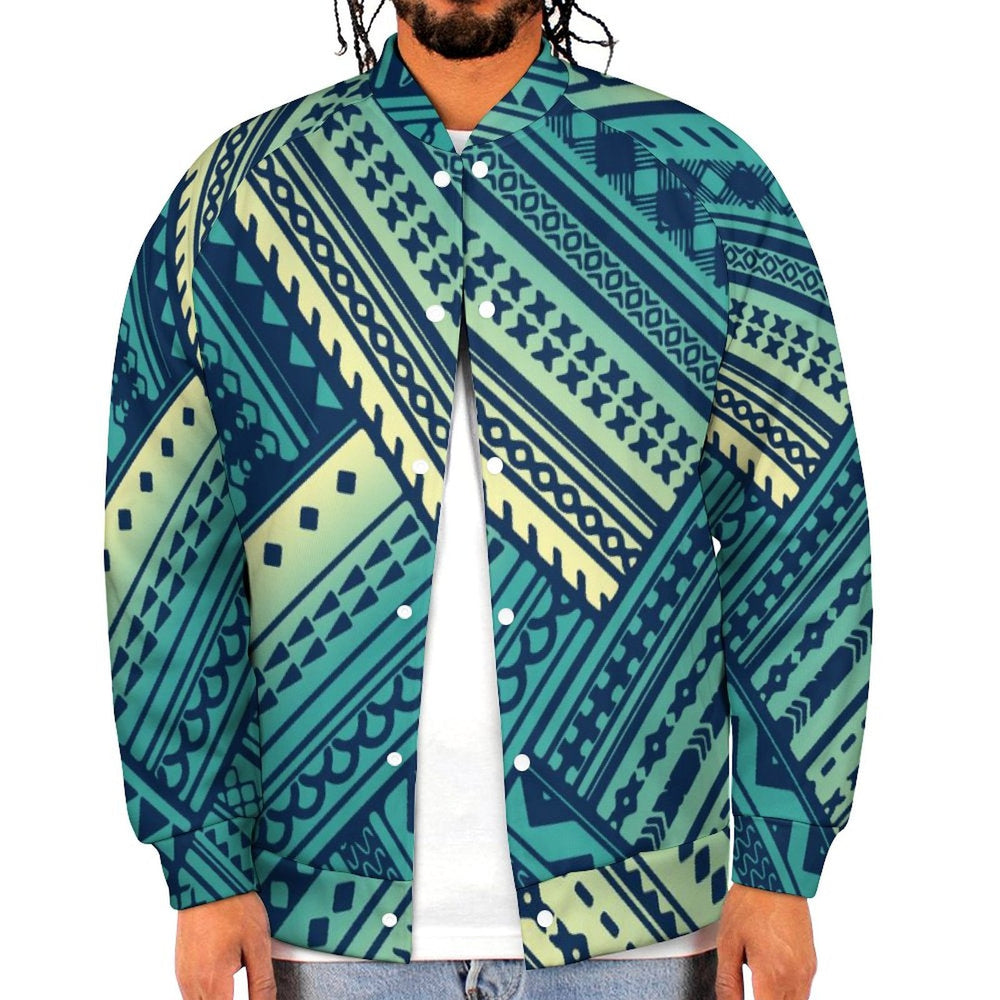 Blakonik | Mens Tapa Tribal Jacket Hip Hop Style Big & Tall Sizes XS-6XL - Men's Jacket