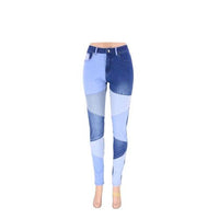 Blakonik | Womens High-Waist Skinny Denim Patchwork Jeans Size S - 3XL - Women's Jeans