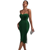 Blakonik | Womens Strapless Bandage Dress Sweetheart Neckline XS-XL - Dress